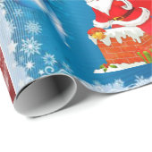kerstpapier Santa Elf Cadeaupapier (Rol Hoek)