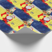 kerstpapier Santa Kitten Cadeaupapier (Hoek)