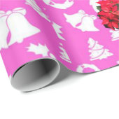 kerstpapier — Santa Pink Cadeaupapier (Rol Hoek)