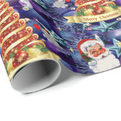 kerstpapier — Santa Tree Cadeaupapier (Rol Hoek)