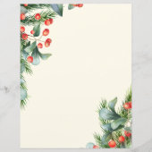 kerstpapier, schrijfpapier (Voorkant)