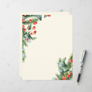 kerstpapier, schrijfpapier