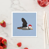 kerstpapier servet van puffin (Insitu)