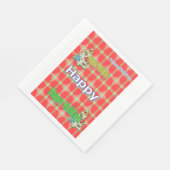 kerstpapier servetten, Prettige feestdagen Servet (Hoek)