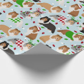kerstpapier Shetland Sheepdog Wrapping Paper Cadeaupapier (Hoek)