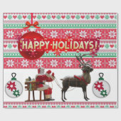kerstpapier Sinterhoes Cadeaupapier (Vlak)