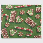 kerstpapier Snoep met glanzend omhulsel Cadeaupapier (Vlak)