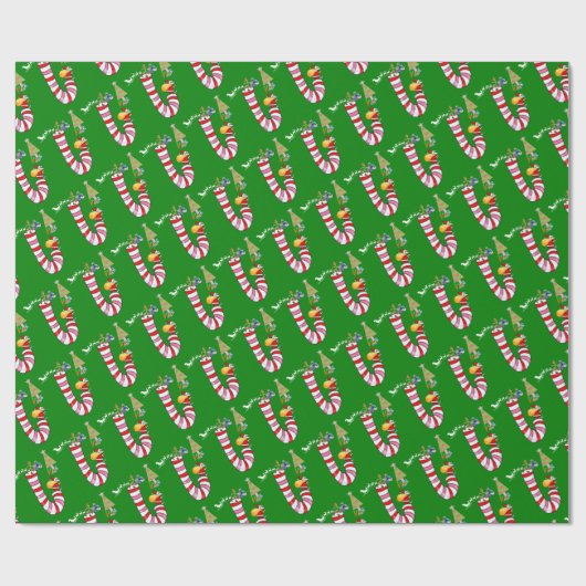 kerstpapier — snoepsnoepjes — Kerstman Cadeaupapier (Vlak)