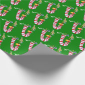 kerstpapier — snoepsnoepjes — Kerstman Cadeaupapier (Hoek)