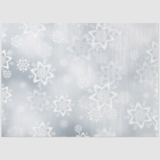 kerstpapier/snowflakes tissuepapier (Voorkant)