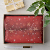 kerstpapier/snowflakes tissuepapier (Geschenk)
