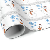 kerstpapier Snowman Cadeaupapier (Rol Hoek)
