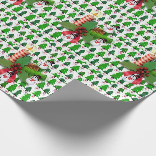 kerstpapier Snowman Cadeaupapier (Hoek)