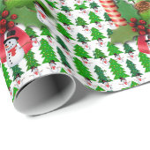 kerstpapier Snowman Cadeaupapier (Rol Hoek)