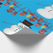kerstpapier Snowman Cadeaupapier (Hoek)