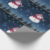 kerstpapier Snowman Cadeaupapier (Hoek)
