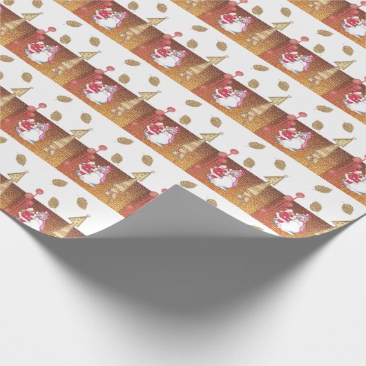 kerstpapier Snowman Cadeaupapier (Hoek)