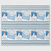 kerstpapier Snowman Cadeaupapier (Vlak)