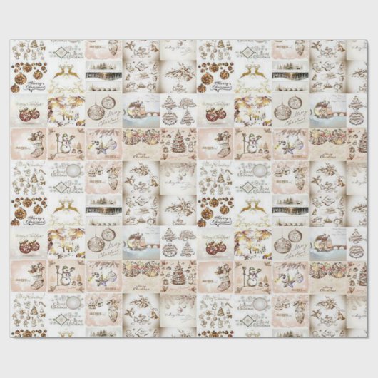 kerstpapier Snowman Cadeaupapier (Vlak)