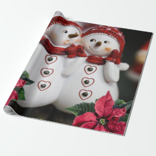 kerstpapier Snowman Cadeaupapier