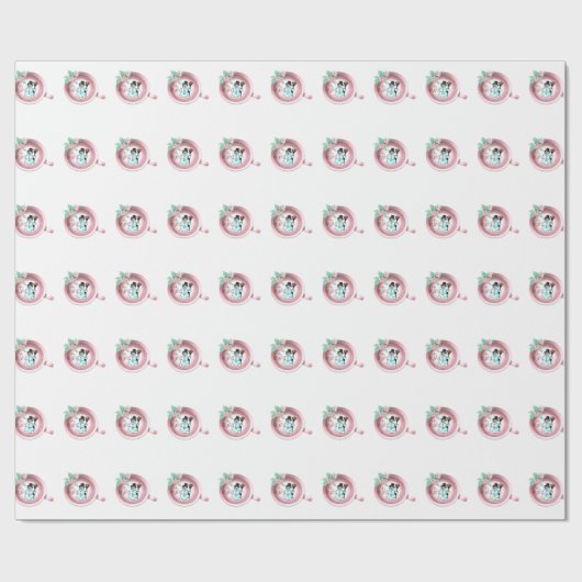 kerstpapier Snowman Cadeaupapier (Vlak)