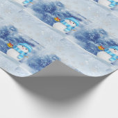 kerstpapier Snowman Cadeaupapier (Hoek)