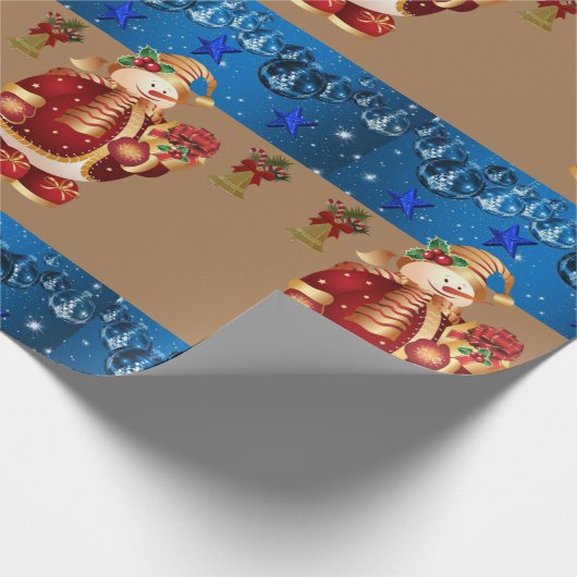 kerstpapier Snowman Cadeaupapier (Hoek)