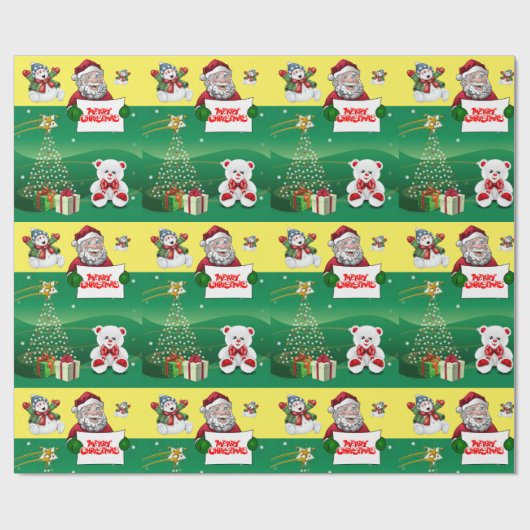 kerstpapier Snowman Cadeaupapier (Vlak)