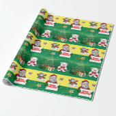 kerstpapier Snowman Cadeaupapier (Uitgerold)