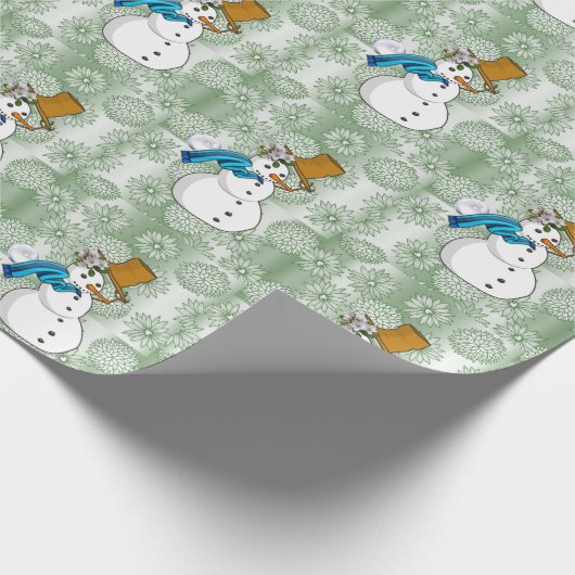 kerstpapier Snowman Cadeaupapier (Hoek)