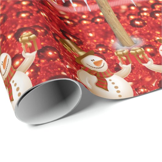 kerstpapier Snowman Cadeaupapier (Rol Hoek)