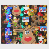 kerstpapier Snowman Cadeaupapier (Vlak)