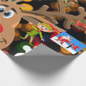 kerstpapier Snowman Cadeaupapier (Hoek)