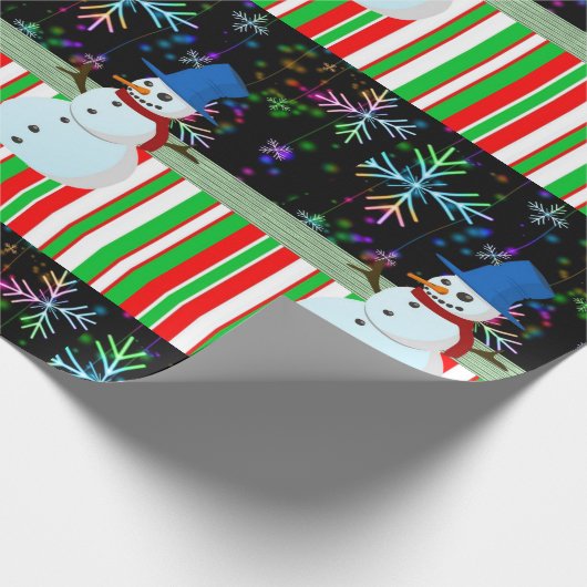 kerstpapier Snowman Cadeaupapier (Hoek)