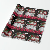 kerstpapier Snowman Cadeaupapier (Uitgerold)