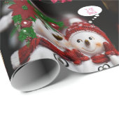 kerstpapier Snowman Cadeaupapier (Rol Hoek)