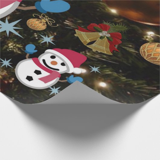 kerstpapier Snowman Cadeaupapier (Hoek)