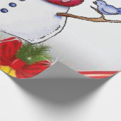 kerstpapier Snowman Cadeaupapier (Hoek)