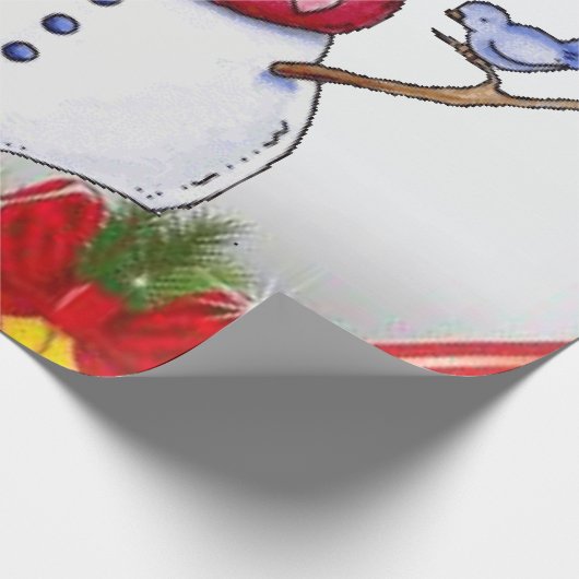 kerstpapier Snowman Cadeaupapier (Hoek)