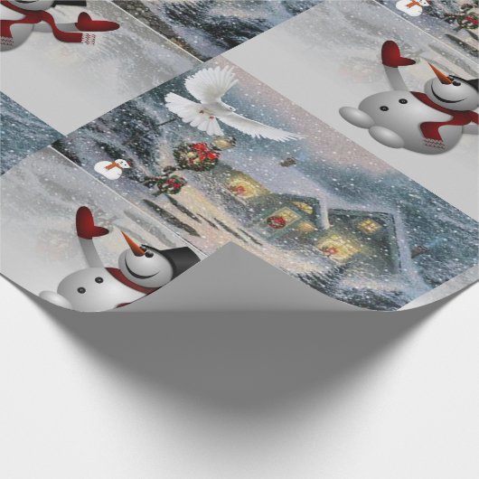 kerstpapier Snowman Cadeaupapier (Hoek)