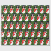 kerstpapier Snowman Cadeaupapier (Vlak)