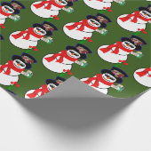 kerstpapier Snowman Cadeaupapier (Hoek)