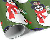 kerstpapier Snowman Cadeaupapier (Rol Hoek)