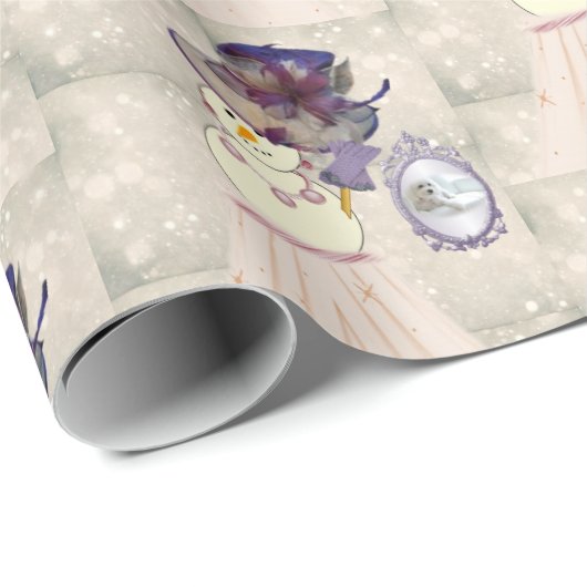 kerstpapier Snowman,  Cadeaupapier (Rol Hoek)