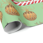 kerstpapier Snowman Green Cadeaupapier (Rol Hoek)