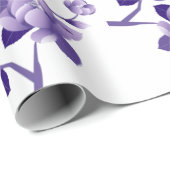 kerstpapier Snowman Paars Cadeaupapier (Rol Hoek)