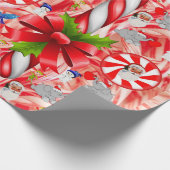 kerstpapier Snowman Peppermint Cadeaupapier (Hoek)