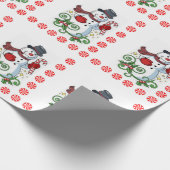 kerstpapier Snowman Peppermint Cadeaupapier (Hoek)