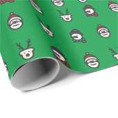 kerstpapier - Snowman - Santa Cadeaupapier (Rol Hoek)