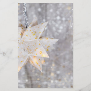 kerstpapier Ster Decoratie Briefpapier